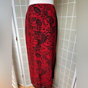 Dana Buchman Maxi Silk Skirt
